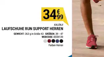 Decathlon Kalenji Laufschuhe Run Support Herren Angebot