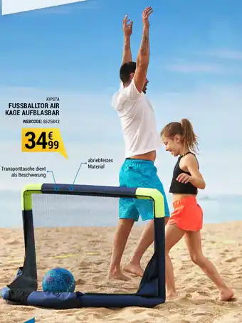 Decathlon Kipsta Fussballtor Air Kage Aufblasbar Angebot