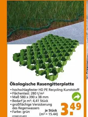 Globus Baumarkt Ökologische rasengitterplatte Angebot