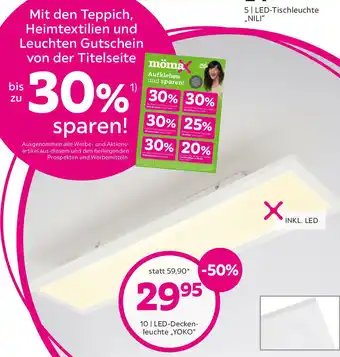 Mömax LED Deckenleuchte Yoko Angebot