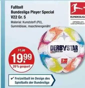 V Markt Fußball bundesliga player special v22 gr. 5 Angebot