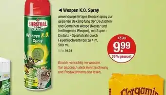 V Markt Substral wespen k.o. spray Angebot