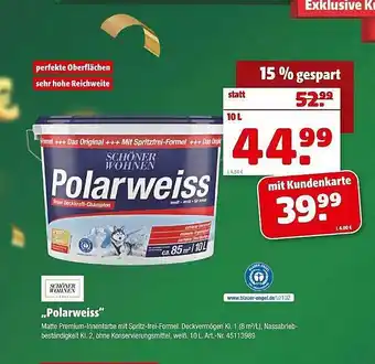 Hagebau „polarweiss“ Angebot