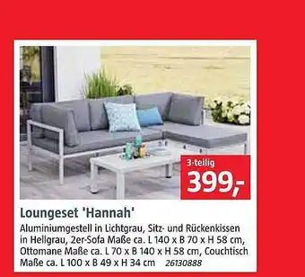 Bauhaus Loungeset „hannah“ Angebot