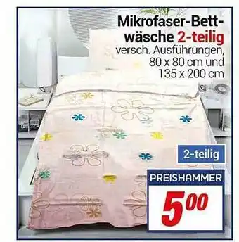 CENTERSHOP Mikrofaser-bettwäsche 2-teilig Angebot