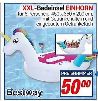 CENTERSHOP Xxl-badeinsel einhorn bestway Angebot