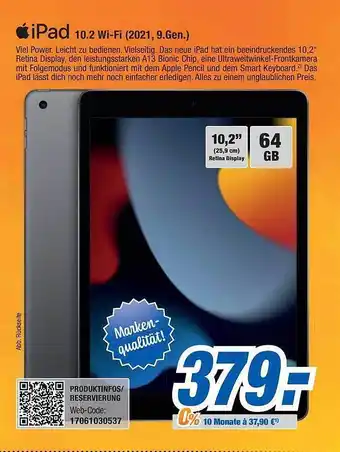 Expert Bening Apple ipad 10.2 wi-fi (2021, 9. gen.) Angebot