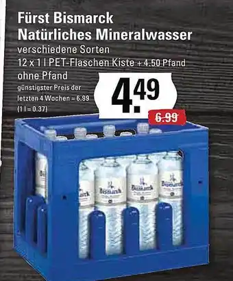 Edeka Fürst bismarck natürliches mineralwasser Angebot