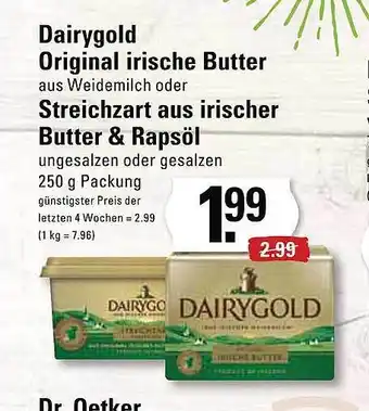 Edeka Dairygold original irische butter oder streichzart aus irischer butter & rapsöl Angebot