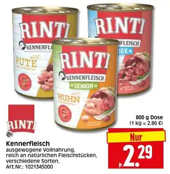 Herkules Baumarkt Rinti Kennerfleisch 800 g Dose Angebot