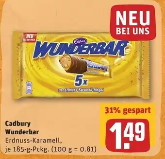 REWE Cadbury Wunderbar 185g Angebot