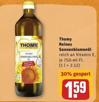 REWE Thomy Reines Sonnenblumenöl 750ml Angebot