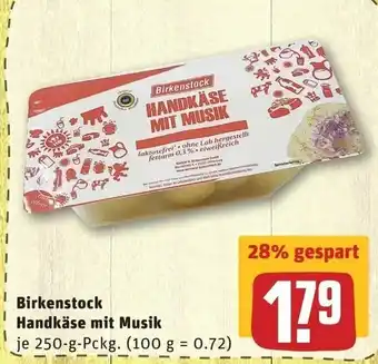 REWE Birkenstock Handkäse mit Musik 250g Angebot