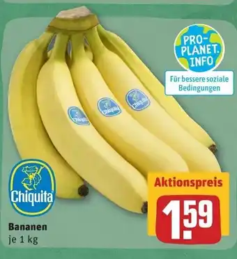 REWE Chiquita Bananen 1kg Angebot