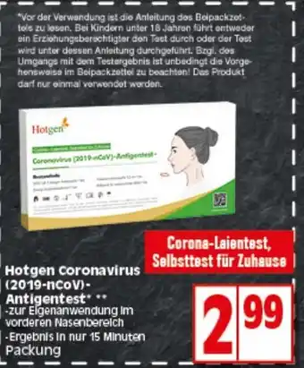 Elli Markt Hotgen Coronavirus (2019 n-Cov) Antigentest Angebot