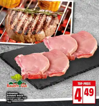 Elli Markt Bauern Gut Schweinekotelett frisch 1kg Angebot