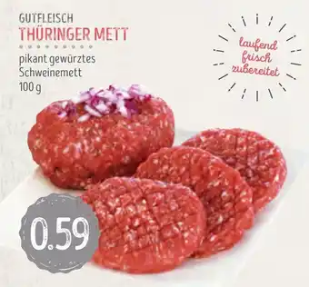 Edeka Struve Gutfleisch Thuringer Mett 100g Angebot