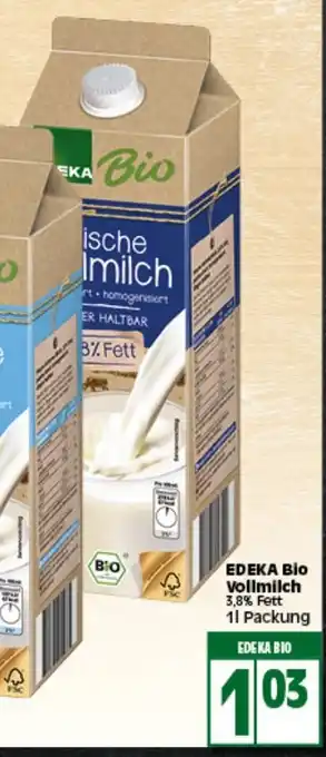 Elli Markt Edeka Bio Vollmilch 1L Angebot