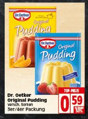 Elli Markt Dr. Oetker Original Pudding Angebot