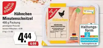 Meyer's Frischemarkt Gut & Günstig Hähnchen Minutenschnitzel 400 g Packung Angebot