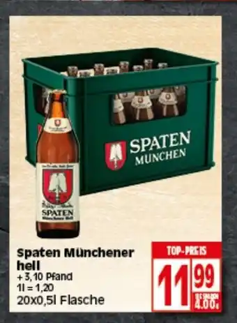 Elli Markt Spaten Münchner Hell 20x0,5L Angebot