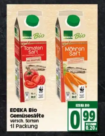 Elli Markt Edeka Bio Gemüsesäfte 1L Angebot