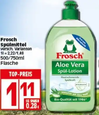 Elli Markt Frosch Spülmittel 500/750ml Angebot