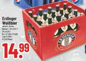 trinkgut Erdinger Weißbier 20x0,5L/24x0,33L Angebot