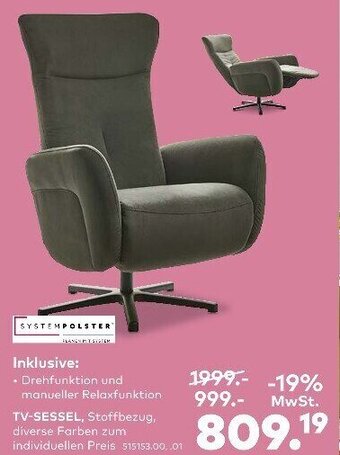 porta TV Sessel Angebot