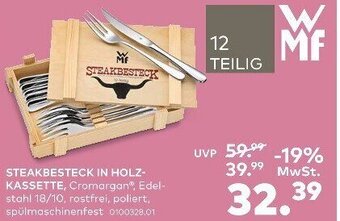 porta WMF Steakbesteck in Holzkassette Angebot