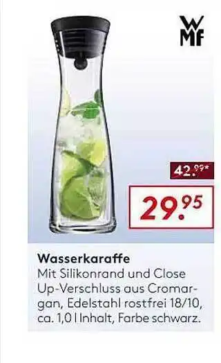 Möbel Rieger Wasserkaraffe Angebot