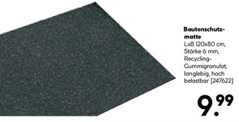 Hellweg Bautenschutzmatte Angebot