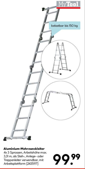 Hellweg MyTool Aluminium Mehrzweckleiter Angebot