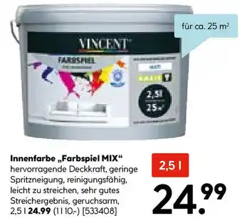 Hellweg Innenfarbe ,,Farbspiel Mix" 2,5 L Angebot