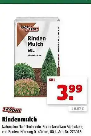 Hagebau Rindenmulch go on! Angebot