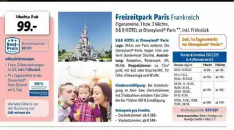 Lidl Reisen Freizeitpark paris frankreich Angebot