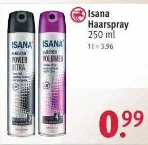 Rossmann Isana haarspray Angebot