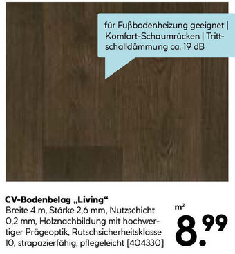 Hellweg CV Bodenbelag ,,Living" Angebot