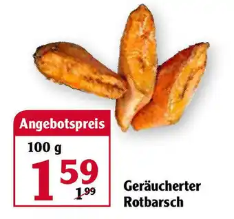 Globus Geräucherte Rotbarsch 100g Angebot