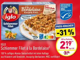 Aldi Nord Iglo Schlemmer Filet à la Bordelaise 380g Angebot