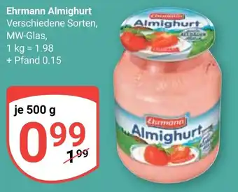 Globus Ehrmann Almighurt 500g Angebot