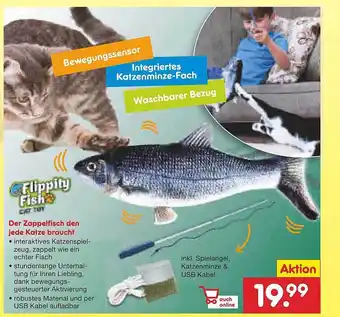 Netto Marken-Discount Flippity Fish Der Zappelfisch Den Jede Katze Braucht Angebot