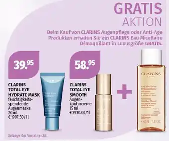 Müller Clarins Total Eye Hydrate Mask Angebot