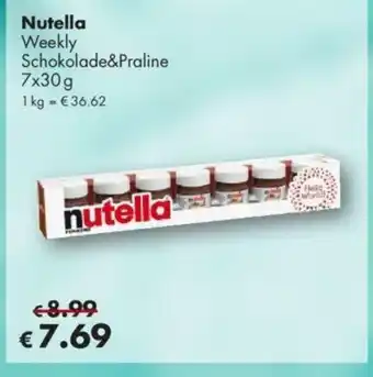 Travel Free Nutella Weekly 7*30g Angebot