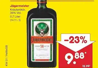 Netto Marken-Discount Jägermeister Angebot