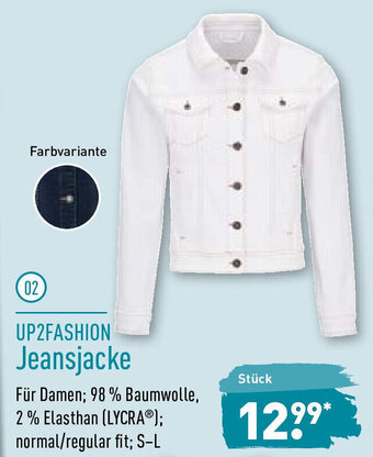 Aldi Nord UO2FASHION Jeansjacke Angebot