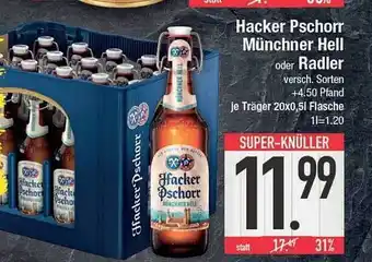 E-Center Hacker pschorr münchner hell oder radler Angebot