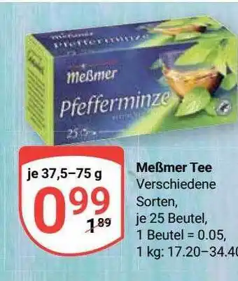 Globus Meßmer tee Angebot