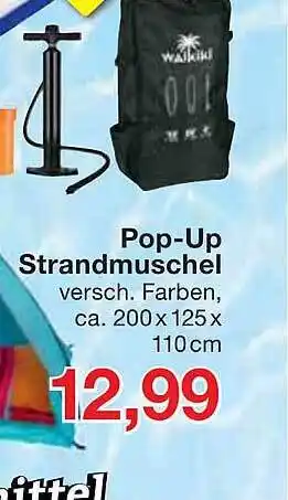 Jawoll Popup strandmuschel Angebot