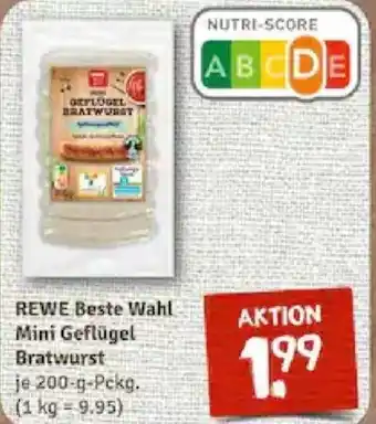 nahkauf Rewe Beste Wahl Mini Geflügel Bratwurst 200 g Pckg. Angebot